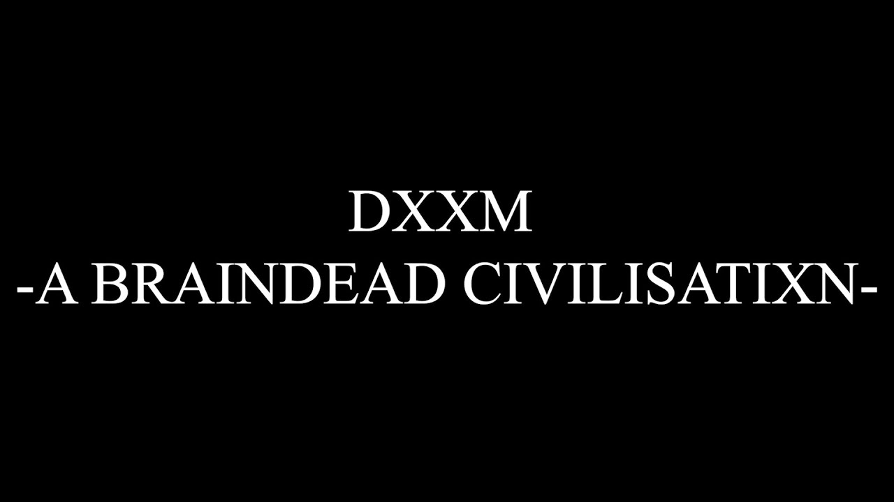 scarlxrd - A BRAINDEAD CIVILISATIXN. - Lyrics Video