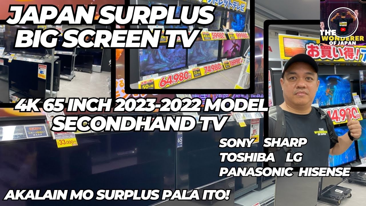 " HighTech Japan Surplus TV Mapapa Wow ka dito! Big Screen 4K TV 65