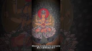 Hand-Painted Peacock King Buddha Scroll     #HandPaintedArt   #BuddhistDecor   #ChineseArt 