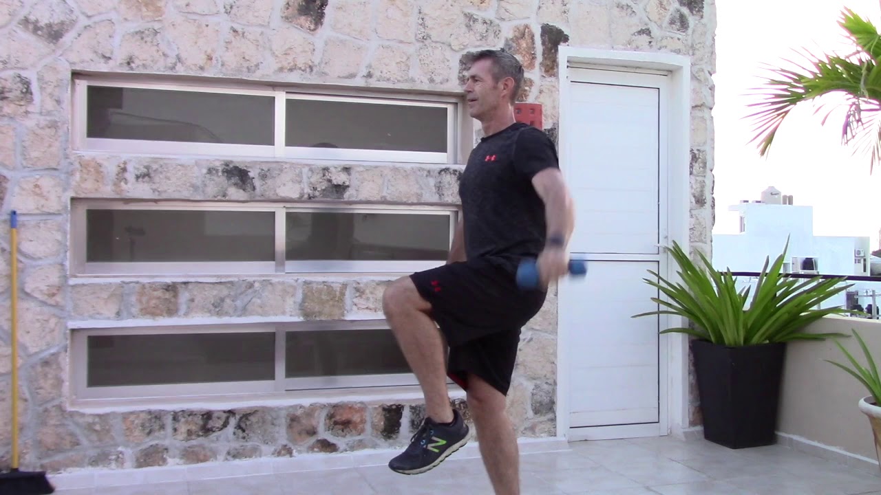 core strength exercises for beginners 1 Leg Side DB Raise