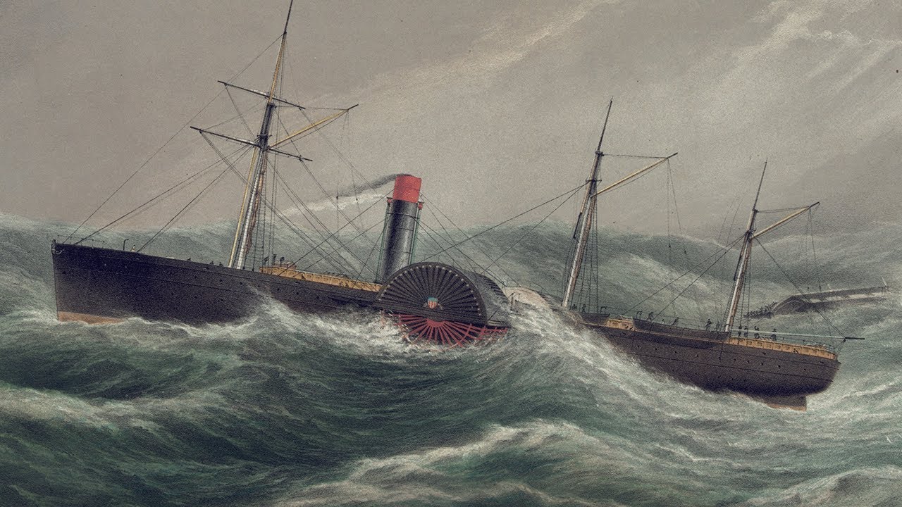 稀少 フランス1873年 ジャマイカ・ウェスト・インズ出航の戦艦ヴォルゲ