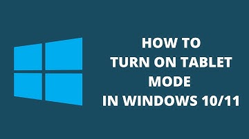 Tabletmodus inschakelen in Windows 10 of 11