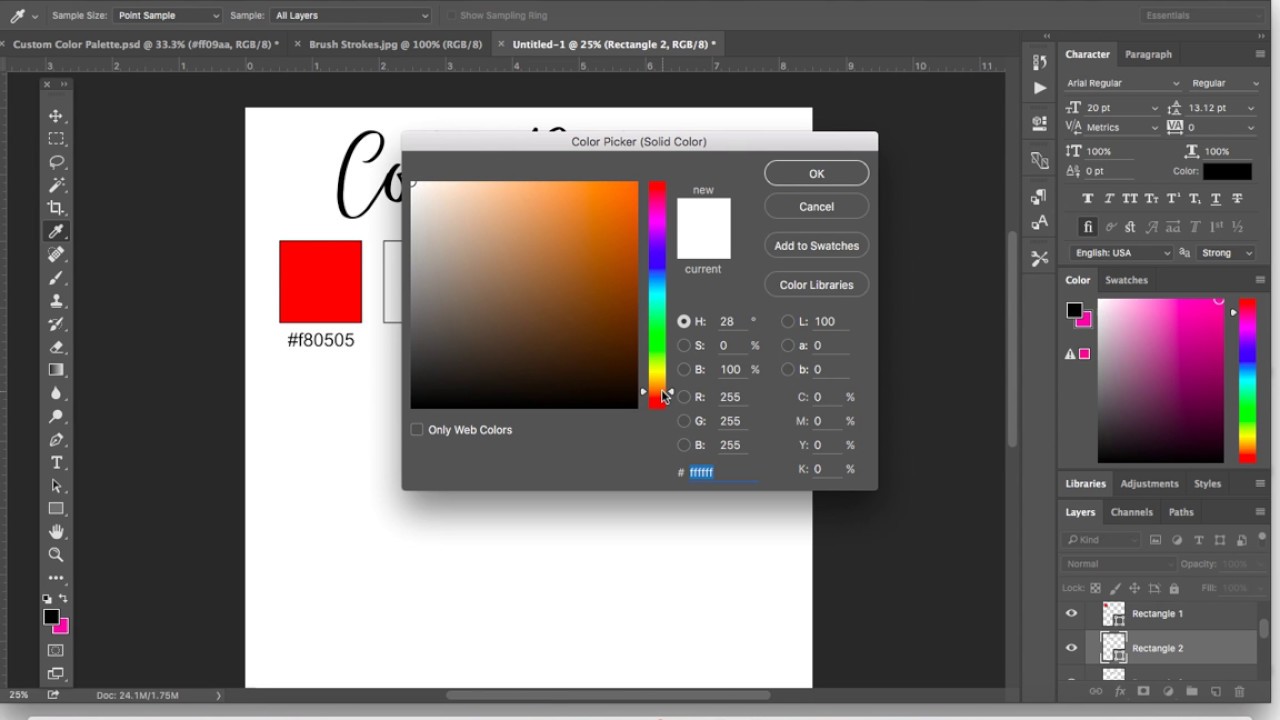 How to Create a Color Palette in Photoshop - YouTube