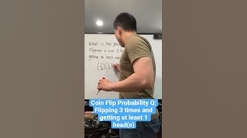 Finding the probability of a coin flip #shorts #mathshorts #probability #coinflip