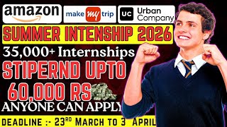 35,000+ Internship in Single Website 2026 | Summer Internship Program 2026 | Summer Internship 2026 