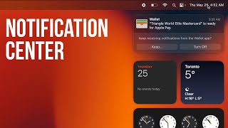 Use Notification Center on Mac