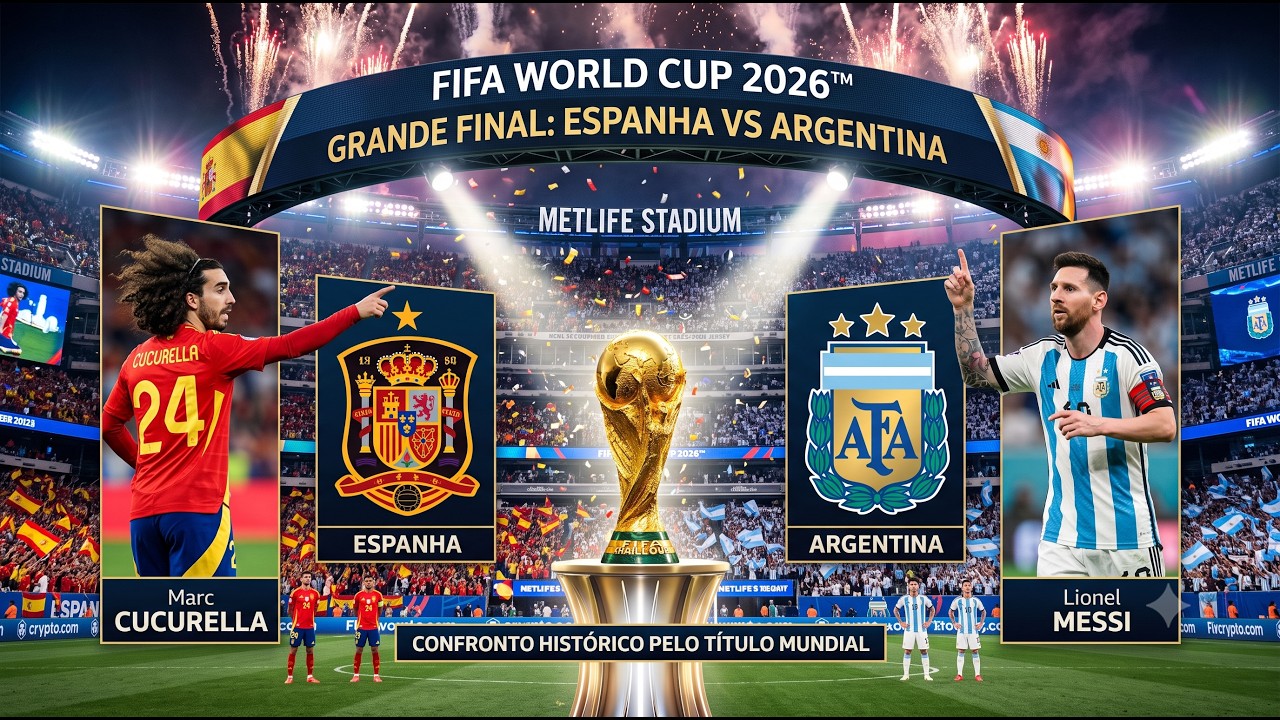 🔴 ESPANHA X ARGENTINA || FINALÍSSIMA || COPA DO MUNDO FIFA 2026