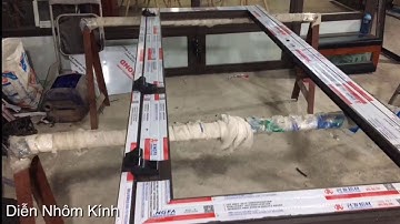 Cách trừ cửa đi 1 cánh nhôm xingfa. Quá đơn giản.