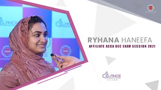 Ryhana Haneefa | ACCA Journey With Elance | Elance Learning Provider