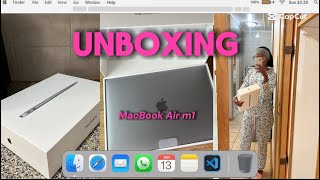 Unboxing my new MacBook Air M1(space grey)|I’m just a girl in my soft era.🙂‍↕️ screenshot 4