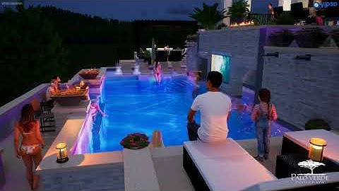 Custom Pool Design By: Kevin Hernandez - 2023