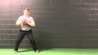 Medicine Ball Lateral Shuffle