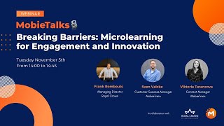 MobieTalks 🎙 - Breaking Barriers: Microlearning for Engagement and Innovation