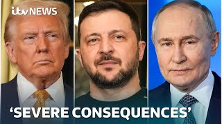 Trump suggests meeting with Zelenskyy and Putin 'almost immediately' after Alaska summit | ITV News Update
