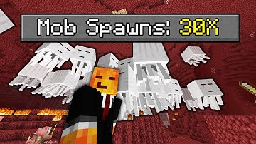 Beating Hardcore Minecraft with 30x the Spawnrate