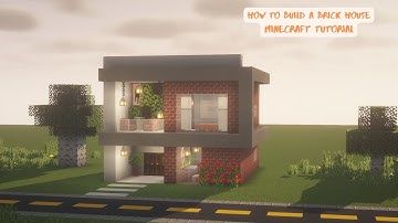 How to build a brick house - Minecraft tutorial
