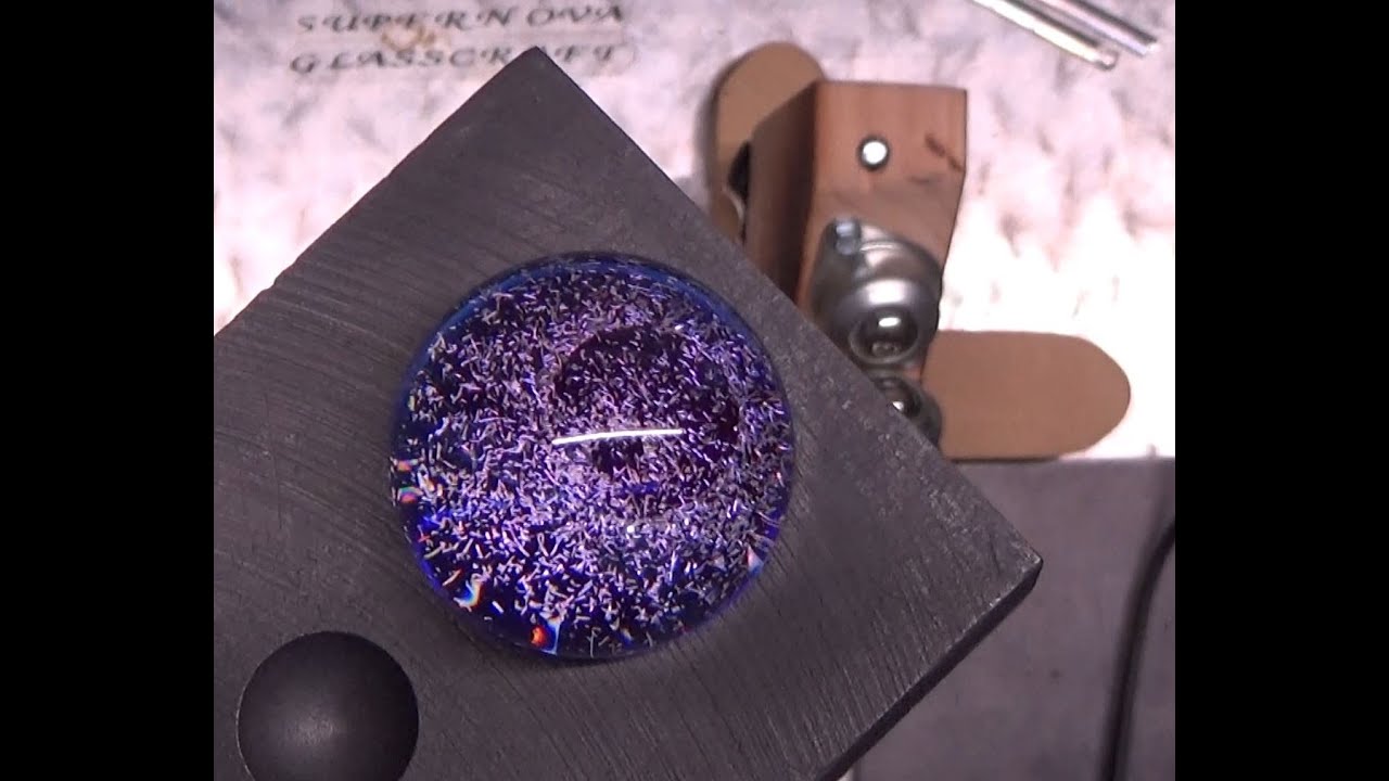 Стеклодув для начинающих: Дихроичный туманный мрамор (боросиликат)