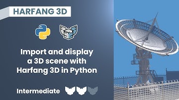 Import and display a 3D scene with Harfang 3D in Python
