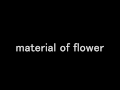 material of flower SOPHIA