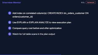 How to Optimize Correlated Subqueries in SQL