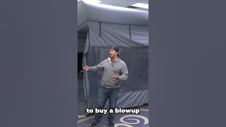 We bought an inflatable paint booth!