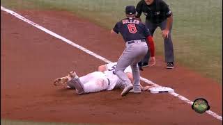 Zach Plesac Thinks He Picked Luke Raley..Next Pitch Brandon Lowe Bat Flip