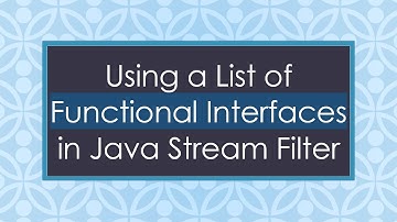 Using a List of Functional Interfaces in Java Stream Filter