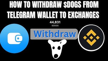 How to withdraw/Swap $Dogs from Telegram wallet to exchanges