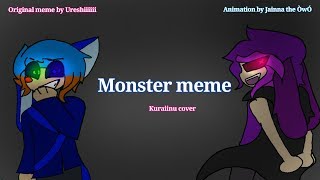 Monster meme| Flipaclip| animation meme (flash warning) (read desc)