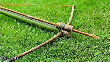 Making crossbows and arrows from bamboo - creative ideas from bamboo