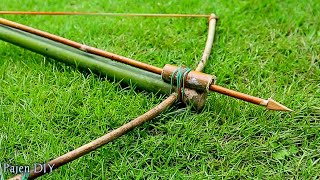 Making crossbows and arrows from bamboo  creative ideas from bamboo