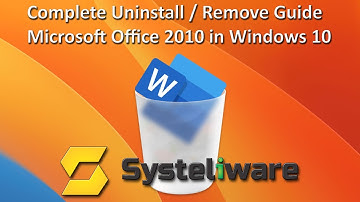 How to uninstall Microsoft Office 2010 in Windows 7 10 11