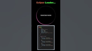 Stunning Neon Eclipse Loader | CSS Animation #shorts
