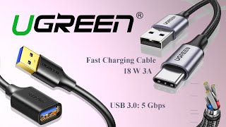 Кабель USB Type-C | Кабель удлинитель USB 3.0 | Качественные кабеля от Ugreen