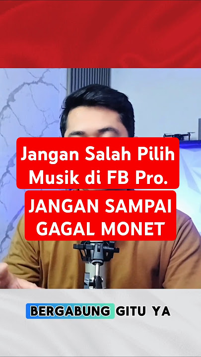 Apakah memakai musik di galeri musik FB bisa lolos monetiasai #monetisasifb #tutorial #fbprofesional