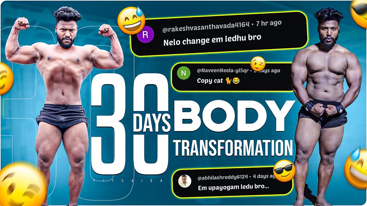 30 days body transformation - YouTube