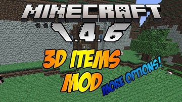 ★ Mod Spotlight w/ SuperMinepod! - 3D Items Mod - More Options! (1.4.6)