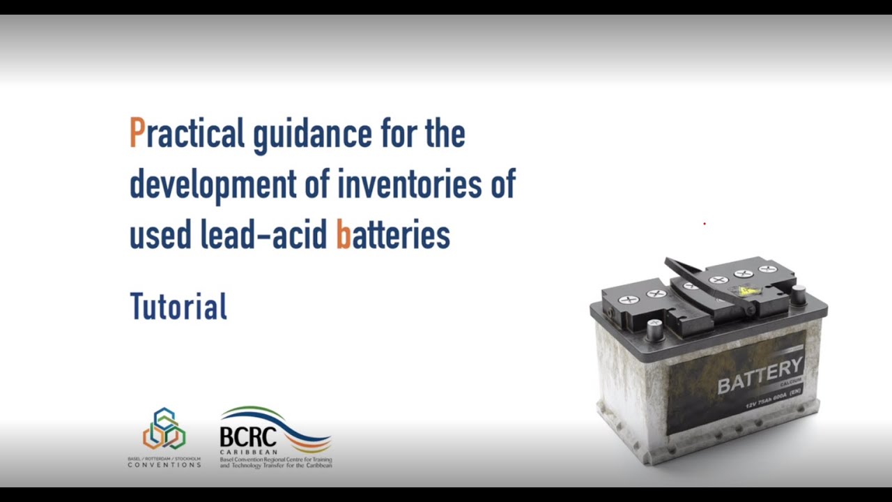 Bcrc Machine BCRC-Caribbean Tutorial on Developing National Inventories of ULABs ...
