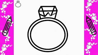 Alla Hjärtans Dag Hur Man Ritar En Ring Rita Det Själv Lär Dig Att Rita Enkelt