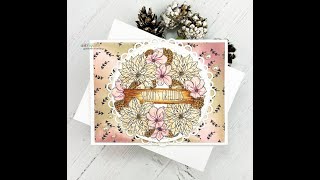 Unity Quick Tip: Vintage Style Pink & Brown Holiday Card