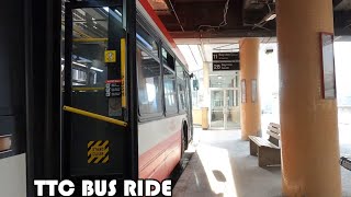 TTC Route 11 Bus Ride From Davisville Station To Steeles Avenue East Loop