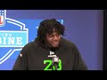 Armand Membou NFL Scouting Combine Interview On Meeting With 49ers & OL Position Changes