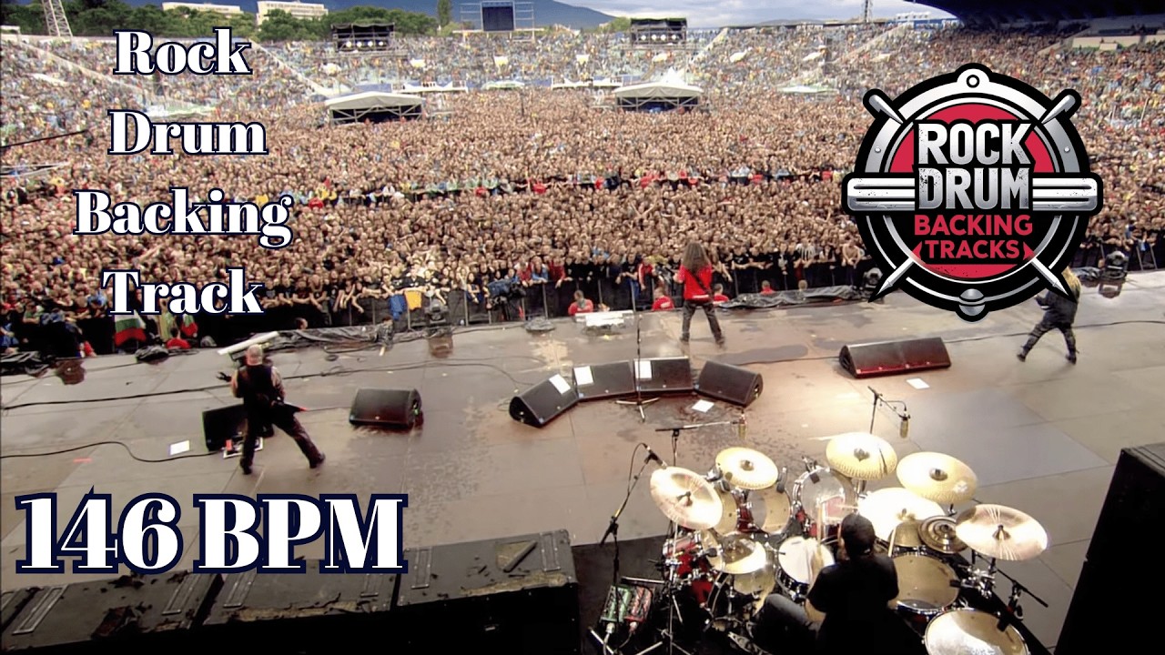 146 BPM Rock Drum Backing Track | Fast Alternative Drive