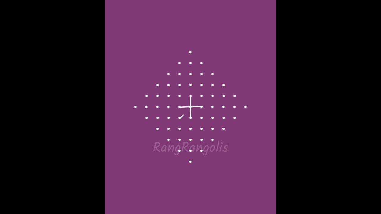 beautiful muggulu designs 11 x 1 dots // rangoli designs with dots // mandala art