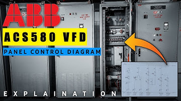 🔰VFD Panel Control Diagram Explained | ABB ACS580 | Variable Frequency drive | #TheEngineeringWaley