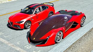 Ferrari Impronta vs Alfa Romeo Giulia GTAm at Laguna Seca