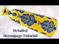 DIY Decoupage Vase | How To Tutorial | Upcycle