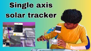 how to make an Arduino single axis solar tracker in Telugu | solar tracker | Arduino project