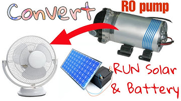 Home Made DC 12V fan free cost An Old RO motor