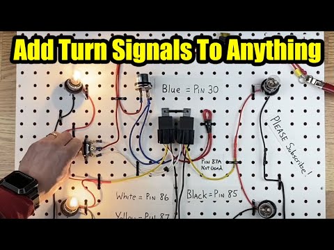 How To Wire a Turn Signal Flasher Relay Directional Blinker on a Car / Truck / ATV / Motorcycle